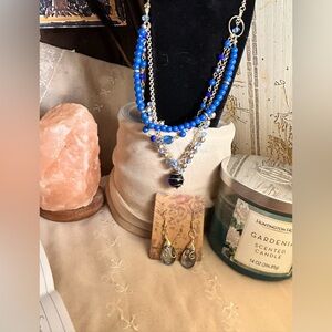 Into the Blue Necklace & Earrings